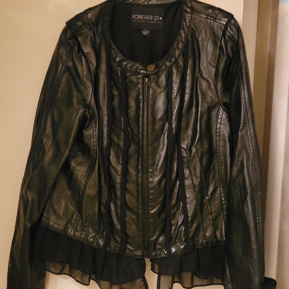 Forever 21 Plus XL Fake Leather Jacket